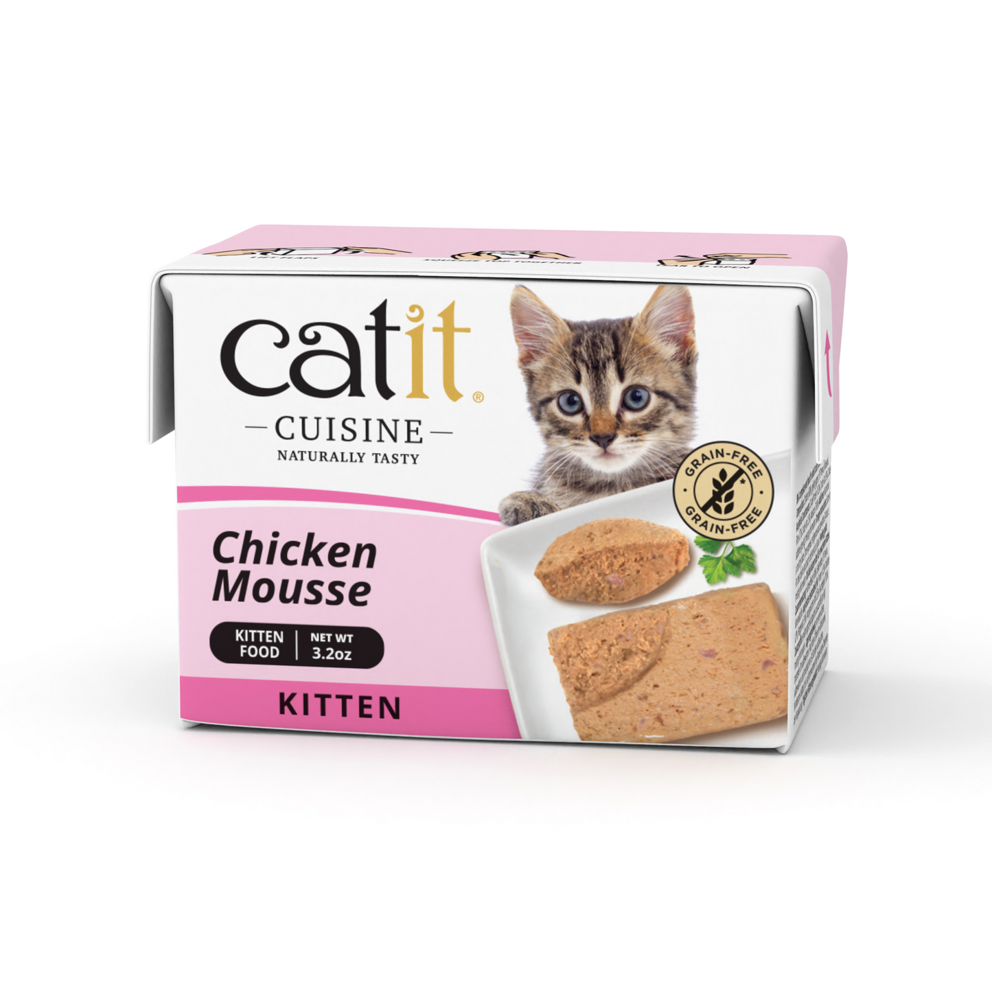 Catit Cuisine Chicken Mousse Kitten Food, complementary food for adult cats