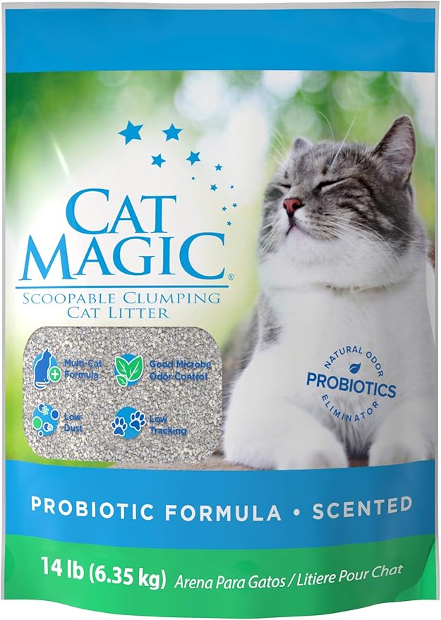 Intersand Cat Magic Scented Hard Clumping Dust Free Clay Cat Litter - 6.35 kg