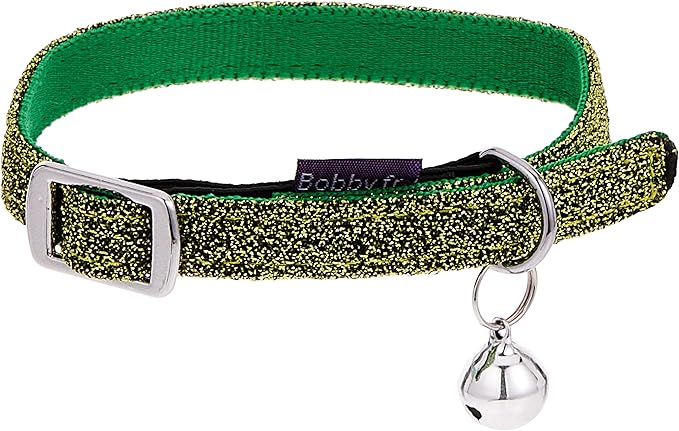 Bobby Disco Cat Collar green,XS