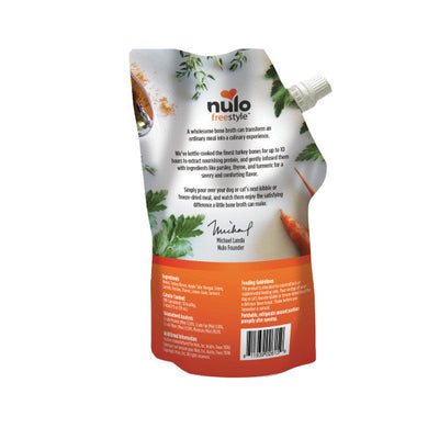 Nulo FreeStyle Dog Cat Turkey Bone Broth 20 fl oz Pouch