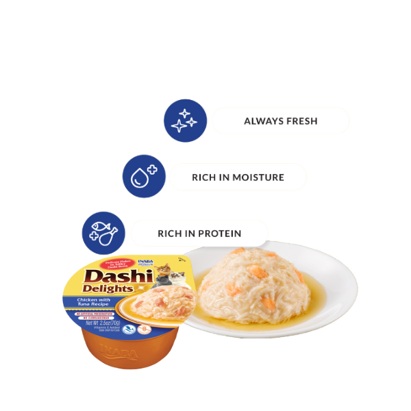 Inaba Dashi Delights Chicken with Tuna Recipe 70g
