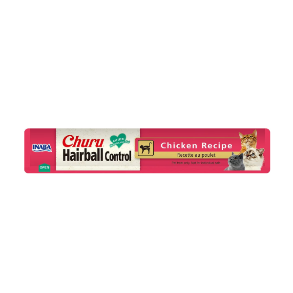 Inaba Churu Hairball Control- Chicken Recipe 4PCS/PK - 56g