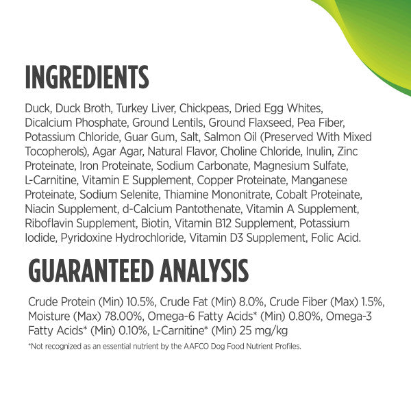 Nulo Small Breed Dog Grain-Free Duck & Chickpeas 156g Can