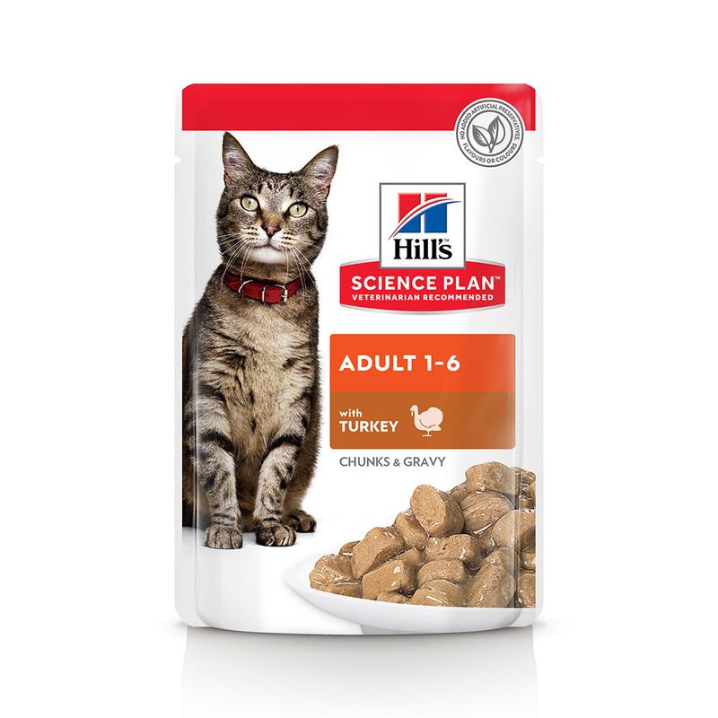 Hills Science Plan Adult Wet Cat Food Turkey Pouches