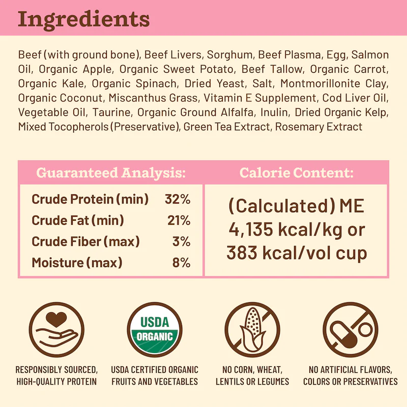 Primal Kibble in the Raw Cat Food – Hypoallergenic Beef Recipe