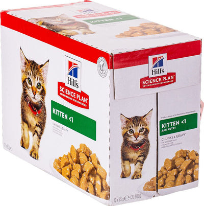 Hills Science Plan Tender Chunks & Gravy Kitten OF Pouches