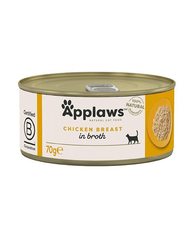 Applaws Chicken Breast in Broth Wet Cat Food Tin - 70 g