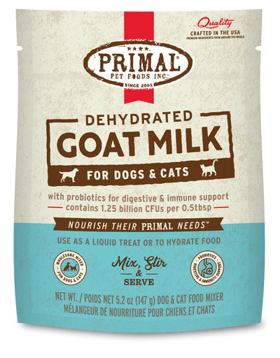 Primal Dehydrated Goat Milk for Dogs and Cats