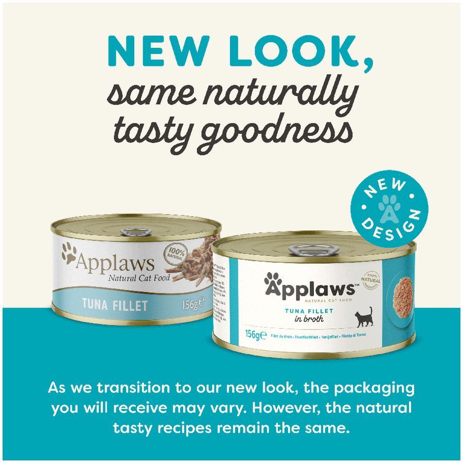 Applaws Tuna Fillet Adult Wet Cat Food 156g Tin