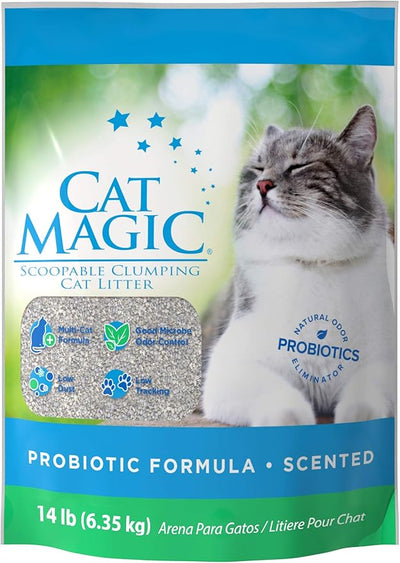 Intersand Cat Magic Scented Hard Clumping Dust Free Clay Cat Litter - 6.35 kg