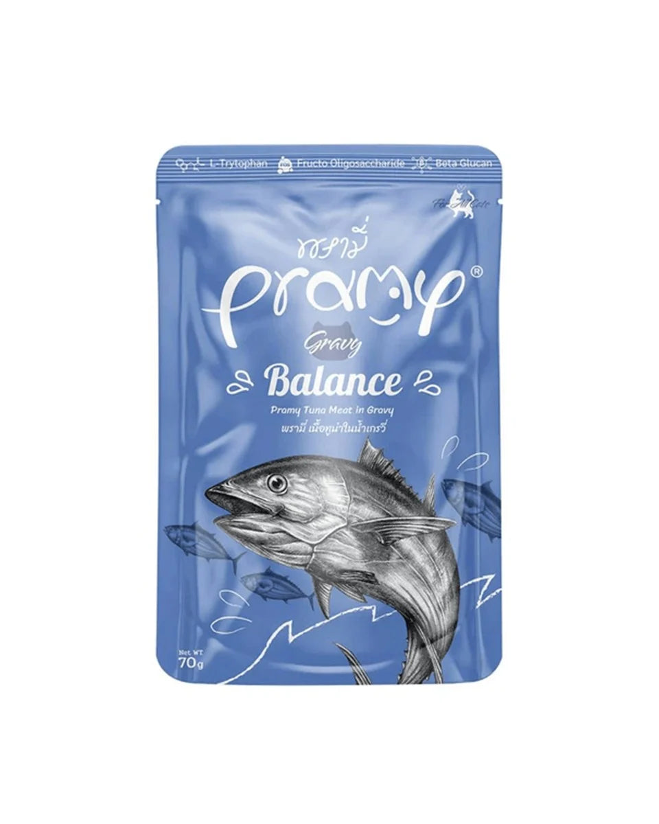 Pramy Tuna Meat in Gravy Balance 70g