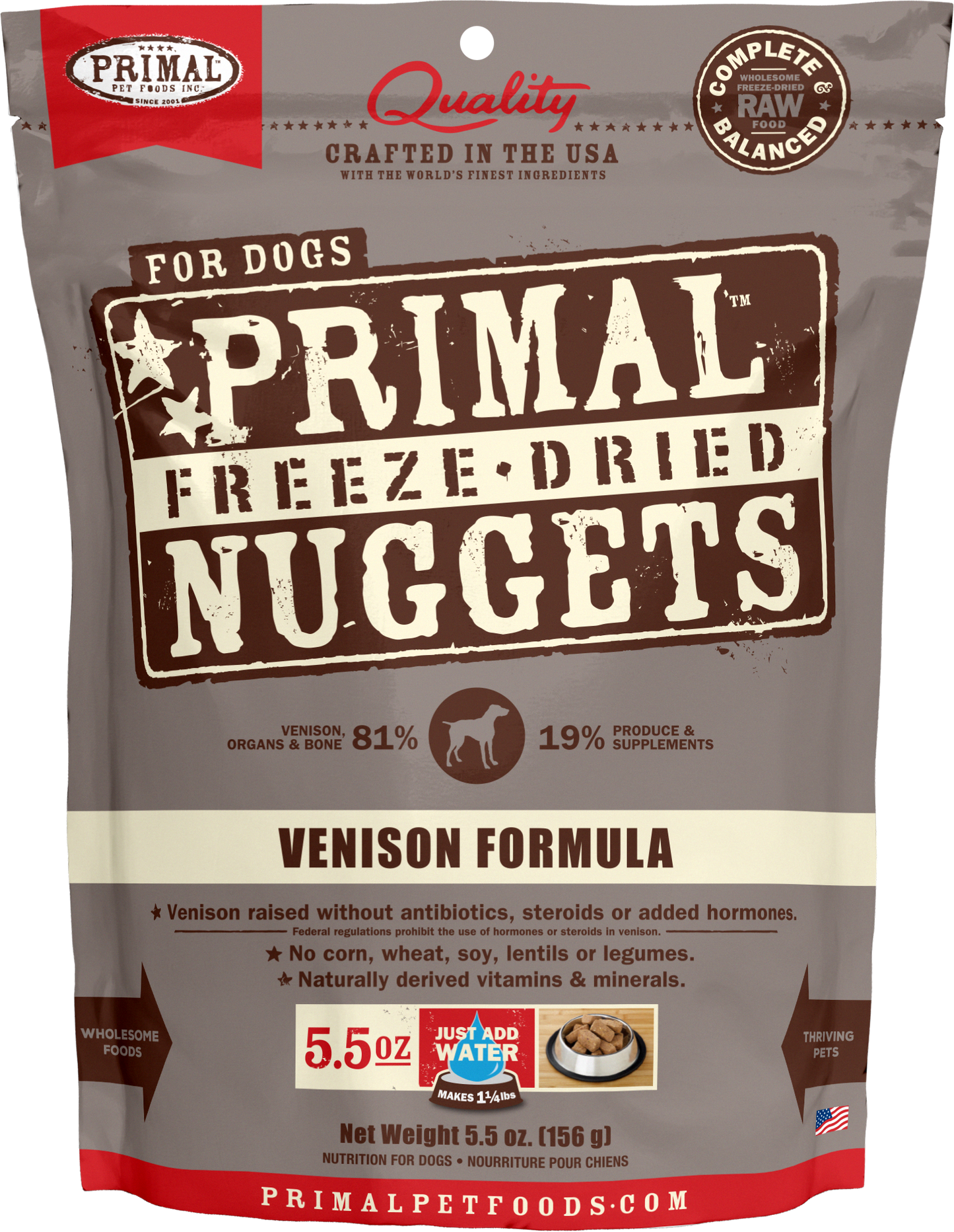 Primal Canine Venison Freeze-Dried Formula