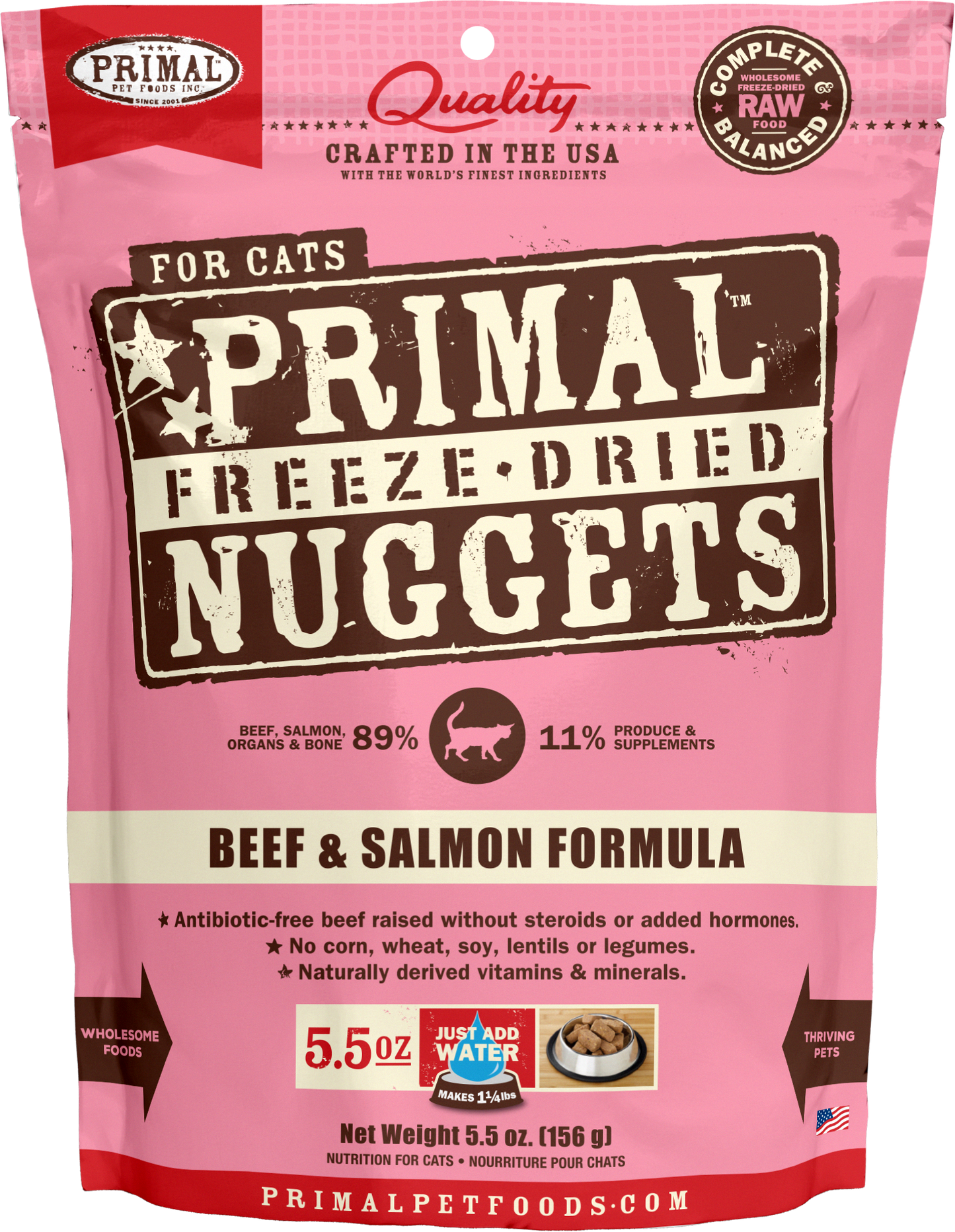 Primal Feline Beef & Salmon Freeze-Dried Formula