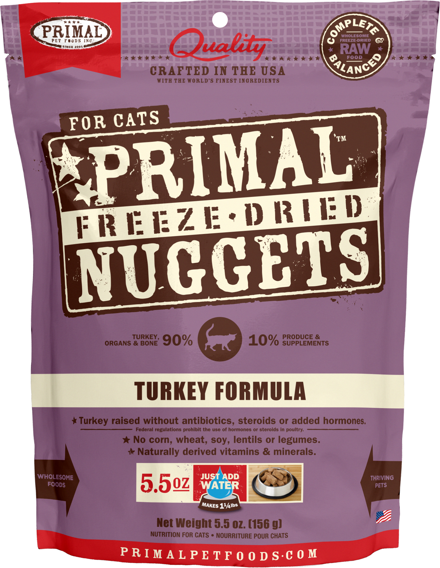 Primal Feline Turkey Freeze-Dried Formula