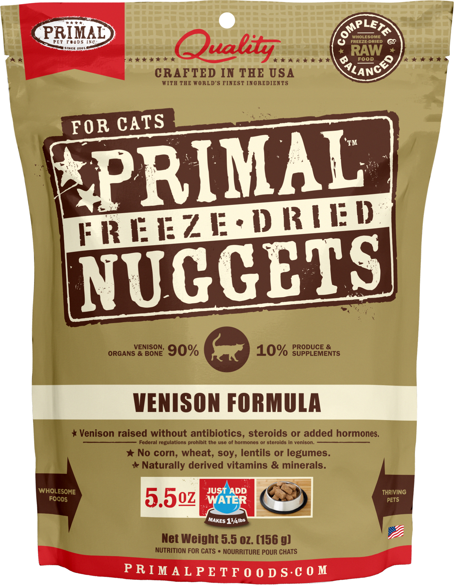 Primal Feline Venison Freeze-Dried Formula
