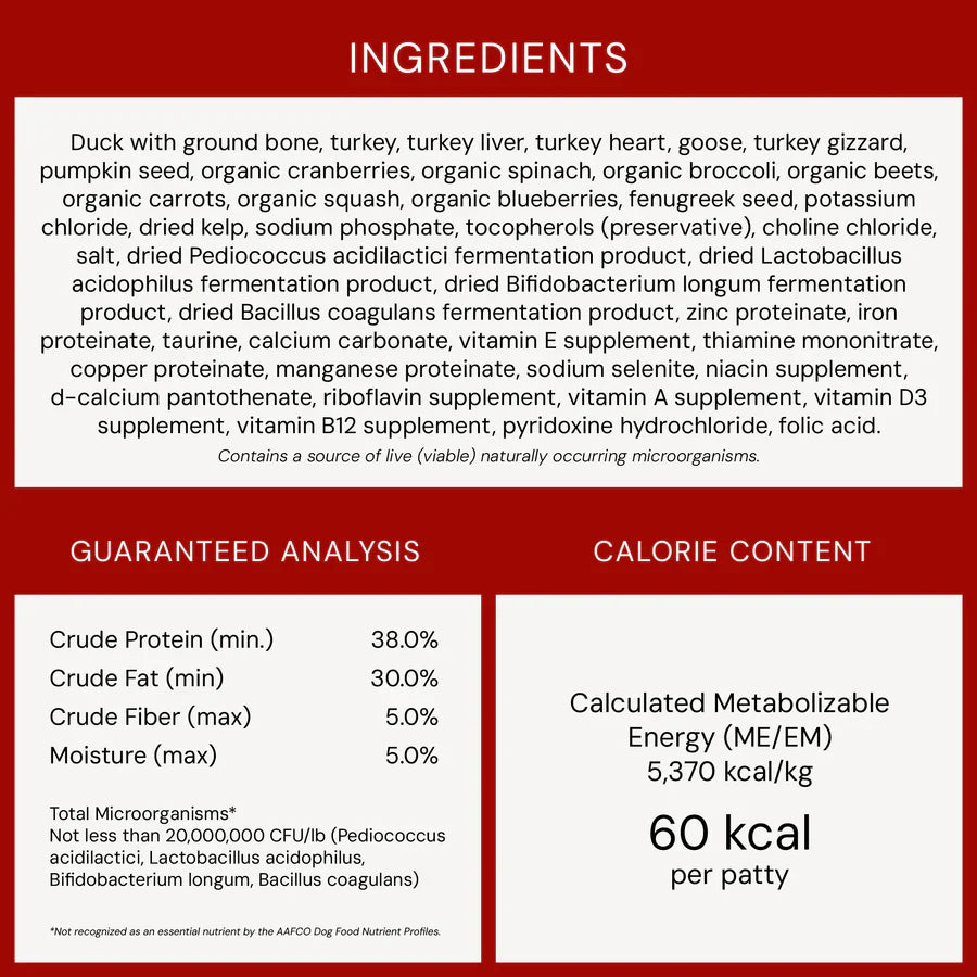 Stella & Chewys Dog FD Duck Duck Goose Patties
