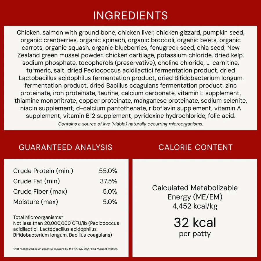 Stella & Chewys Dog FD Perfectly Puppy Chicken & Salmon Patties - 14oz