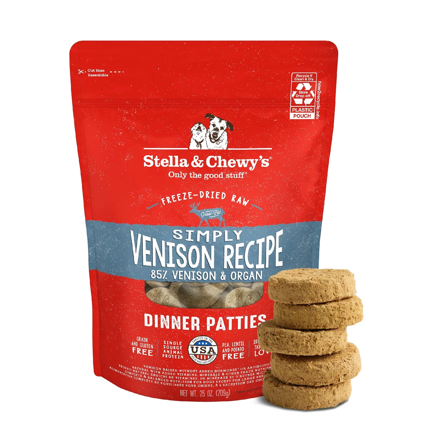 Stella & Chewys Dog Freeze Dried Simply Venison Dinner