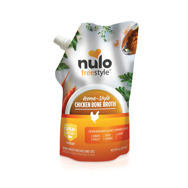 Nulo FreeStyle Dog Cat Chicken Bone Broth 20 fl oz Pouch