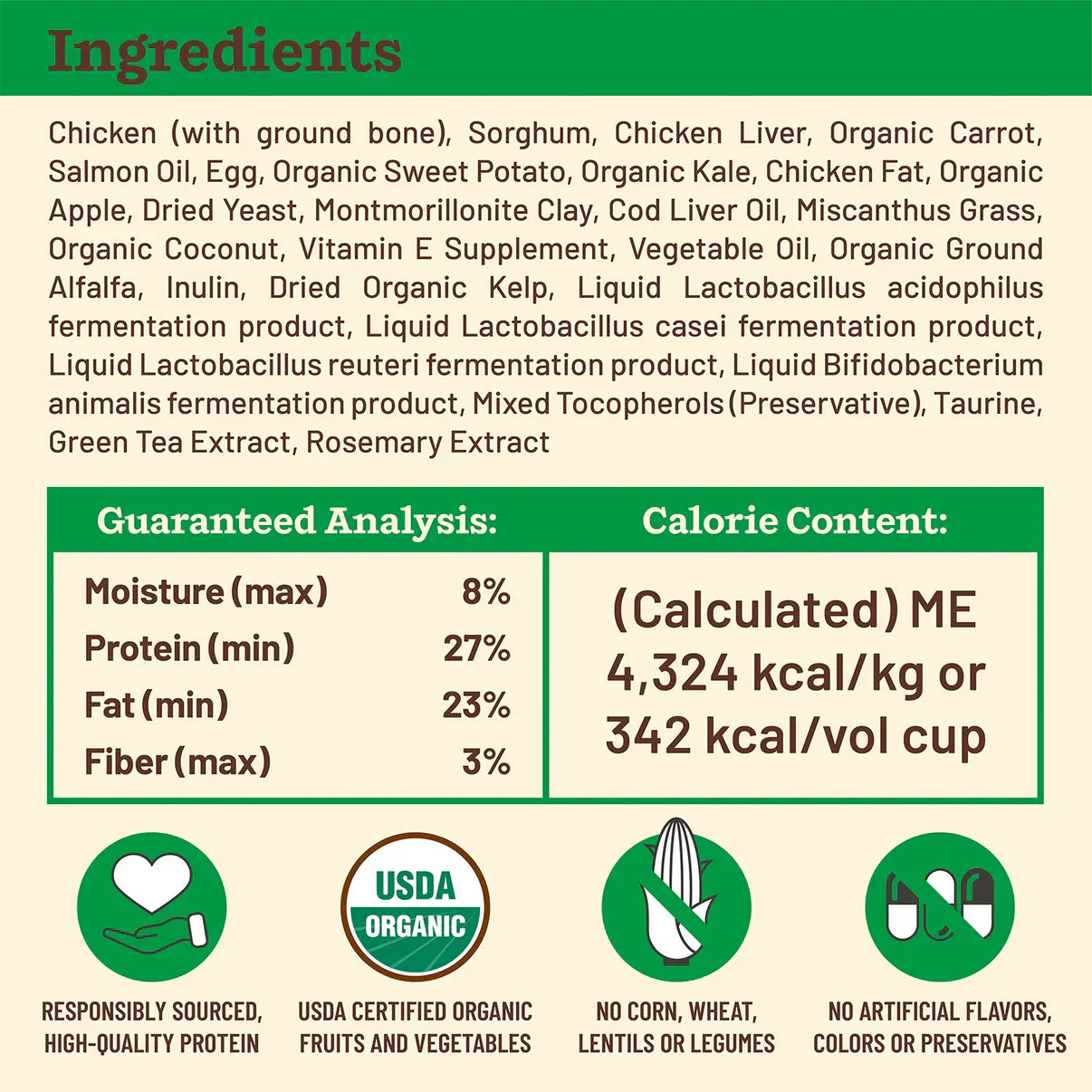 Primal Sm. Breed Canine Chicken Kibble in the Raw