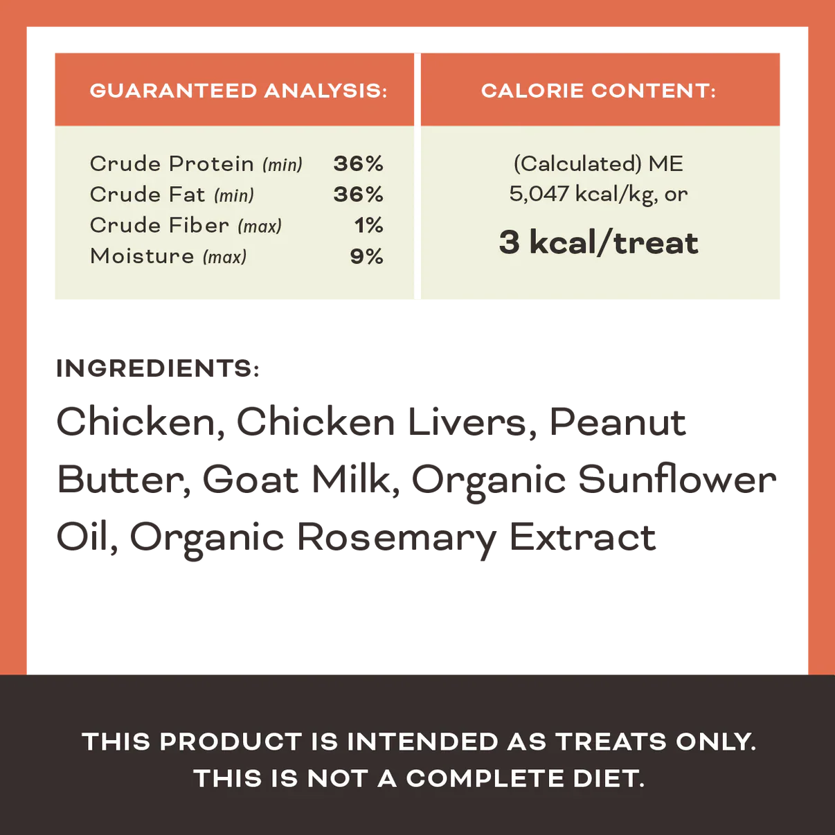 Primal Youre My Butter Half  Chicken & Peanut Butter with Goat Milk Freeze-Dried Treat 2oz