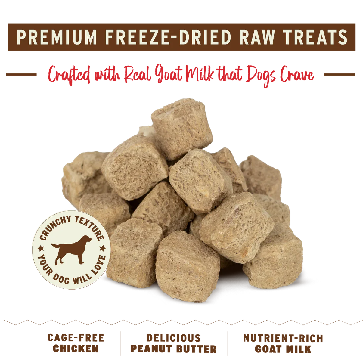 Primal Youre My Butter Half  Chicken & Peanut Butter with Goat Milk Freeze-Dried Treat 2oz