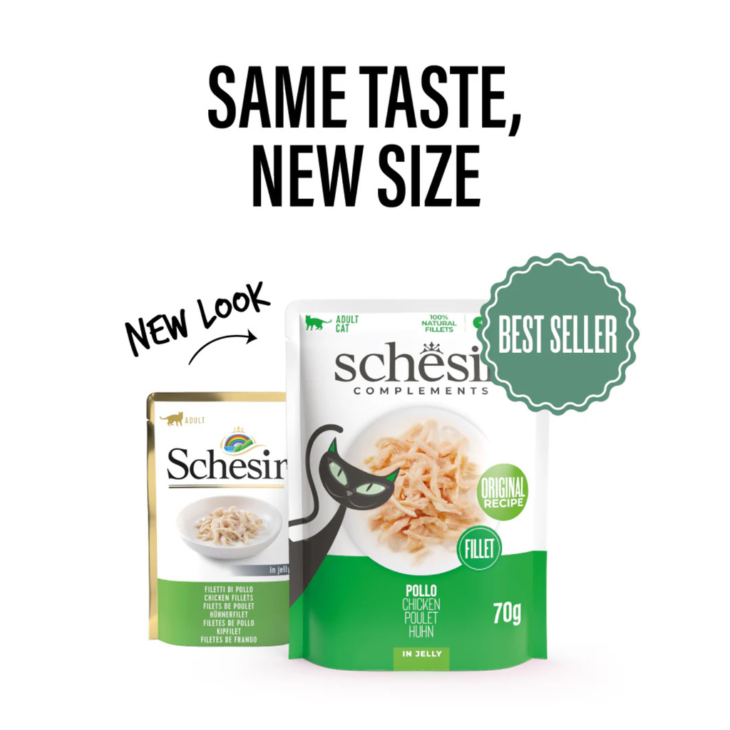 Schesir Complements Cat Wet Food  in Jelly Pouch- Chicken 70g