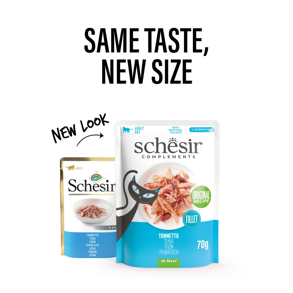 Schesir Complements Cat Wet Food in Jelly Pouch- Tuna 85g