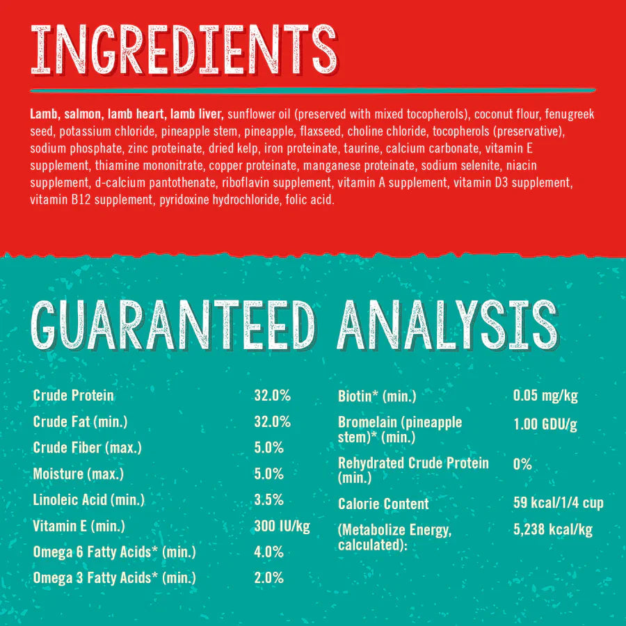 Stella & Chewys Skin & Coat Grass Fed Lamb & Wild Caught Salmon 13oz