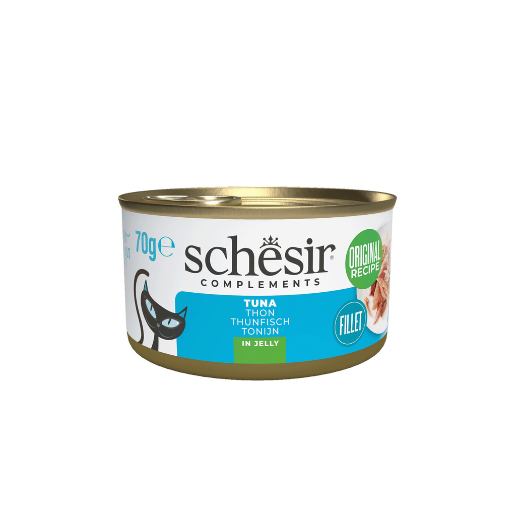 Schesir Complements Cat Wet Food  in Jelly Can- Tuna 70g