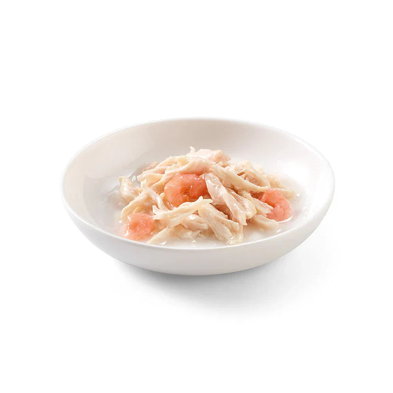 Schesir Cat Can Broth-Wet Food Chicken with Shrimps - 70g