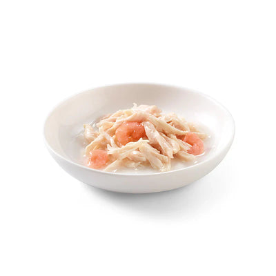 Schesir Cat Can Broth-Wet Food Chicken with Shrimps - 70g