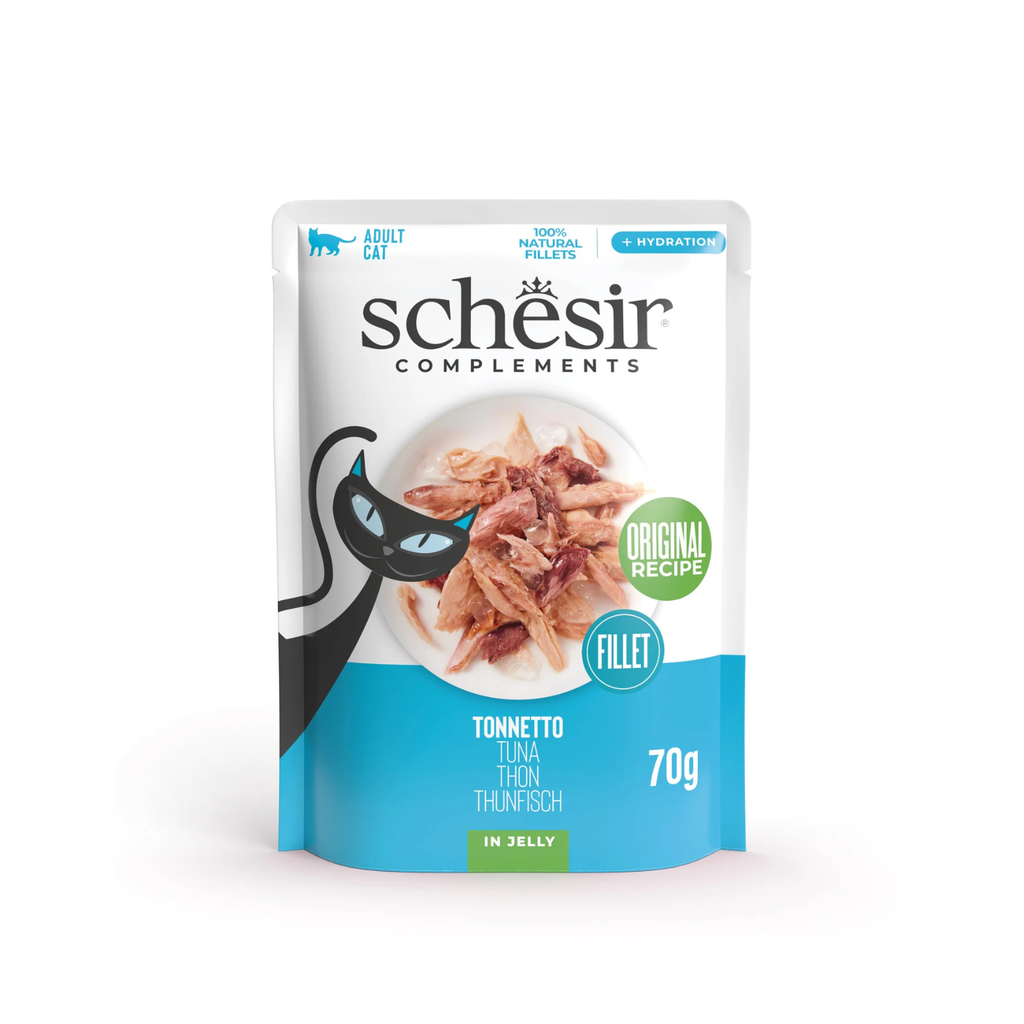 Schesir Complements Cat Wet Food in Jelly Pouch- Tuna 85g