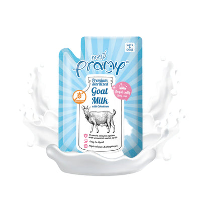 Pramy premium sterilized Goat Milk with colostrum for cats and dogs 60GM