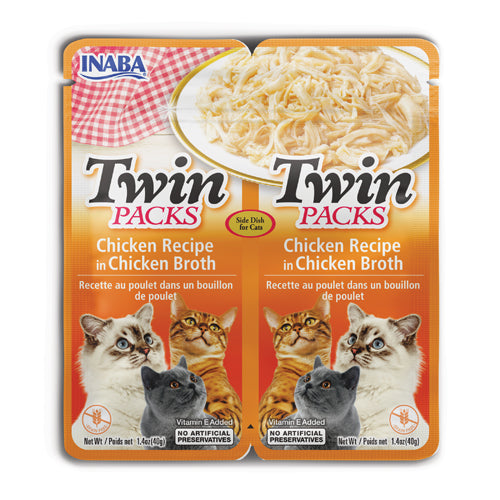Inaba Twin Packs Chicken Recipe in Chicken Broth - 80g