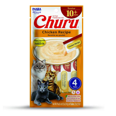 Inaba Churu For Senior Cat Chicken Recipe - 4PCS/PK  - 56g