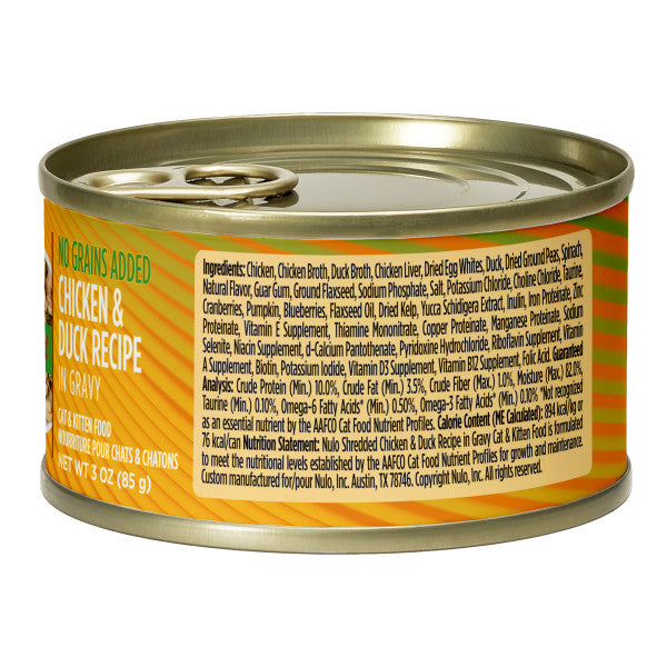 Nulo Cat Shredded Chicken & Duck 85g Can