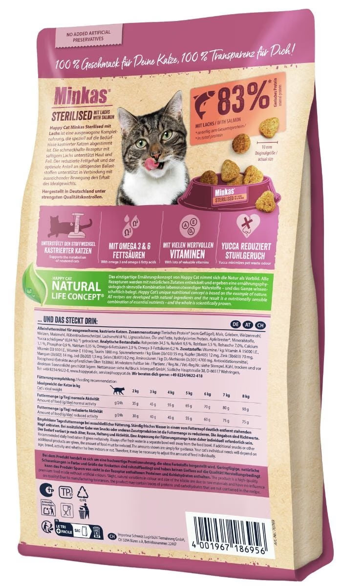 Happy Cat Minkas Sterilized Salmon
