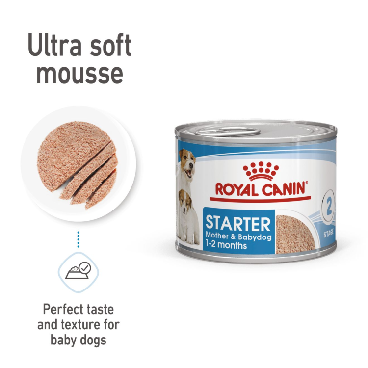 Royal Canin Canine Health Nutrition Starter Mousse Mother & Baby dog (WET FOOD - Cans)