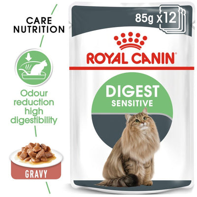 Royal Canin  Feline Care Nutrition Digest Sensitive Gravy (WET FOOD - Pouches)