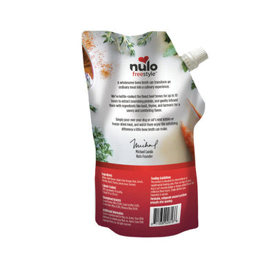 Nulo FreeStyle Dog Cat Beef Bone Broth 20 fl oz Pouch