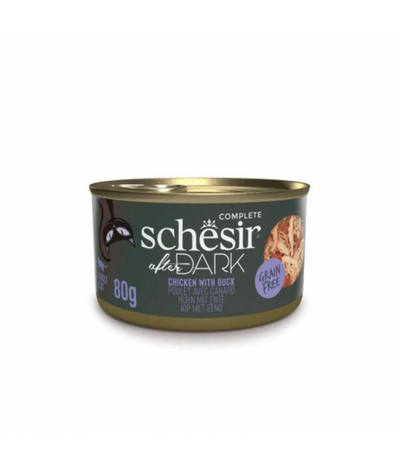 Schesir After Dark Wholefood In Broth For Cat - Chicken With Duck 80g 