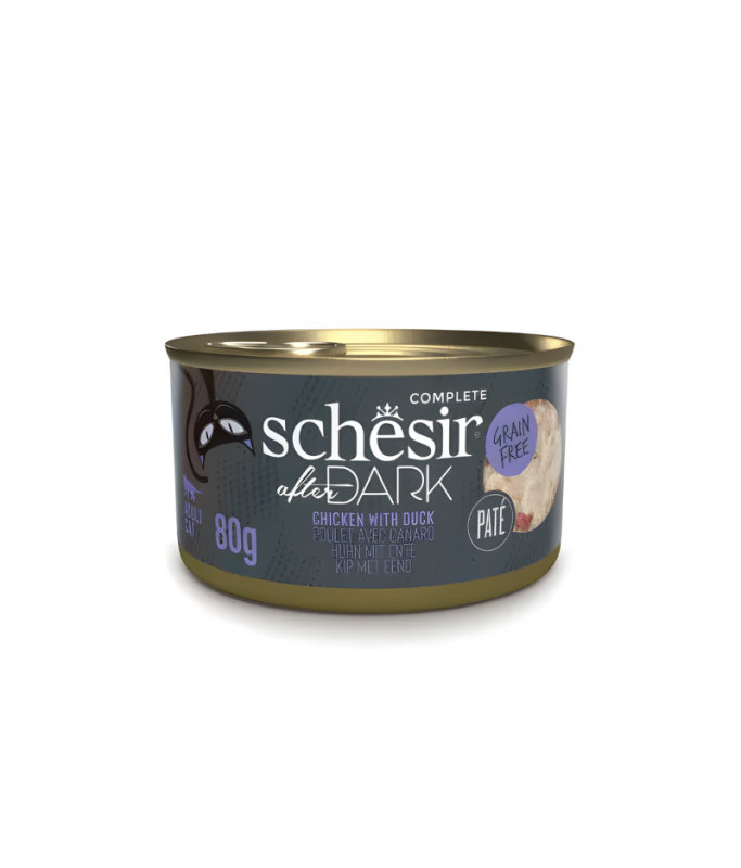 Schesir After Dark Patè For Cat - Chicken With Duck 80g 