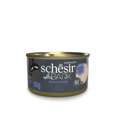 Schesir After Dark Patè For Cat - Chicken With Duck 80g 