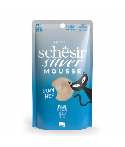 Schesir Silver Mousse Senior Cat - Chicken 80g 