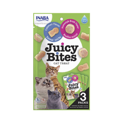 Inaba Juicy Bites Homestyle Broth & Calamari Flavor 3PCS/PK - 33.9g