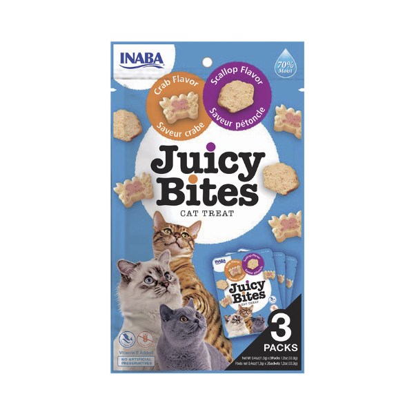 Inaba Juicy Bites Scallop & Crab Flavor 3PCS/PK - 33.9g