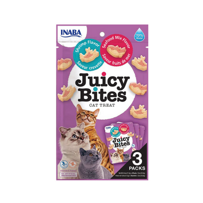 Inaba Juicy Bites Shrimp & Seafood Mix Flavor 3PCS/PK - 33.9g