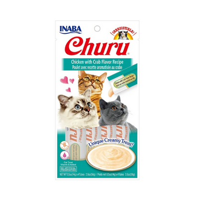 Inaba Churu Chicken with Crab Flavor Recipe 4PCS/PK - 56g