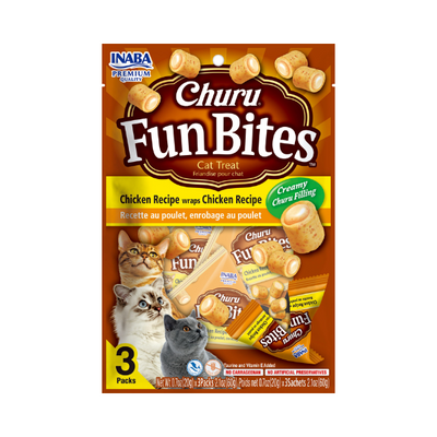 Inaba Churu Fun Bites Chicken Wrap Chicken Recipe 3PCS/PK - 60g